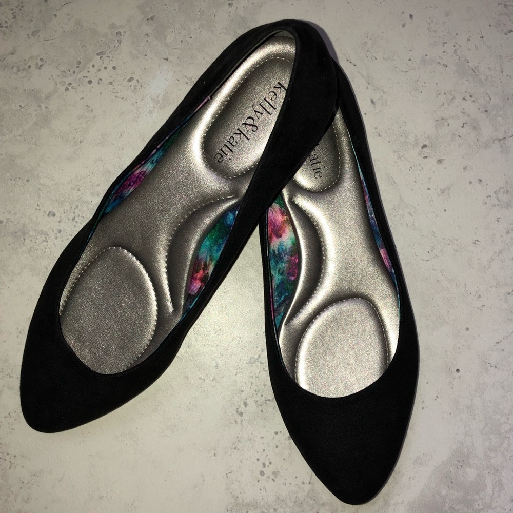 Kelly & Katie Black Flats